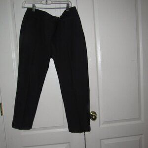 WHITE HOUSE BLACK MARKET WHBM The Slim Crop Black Cuffed Pants Size 8